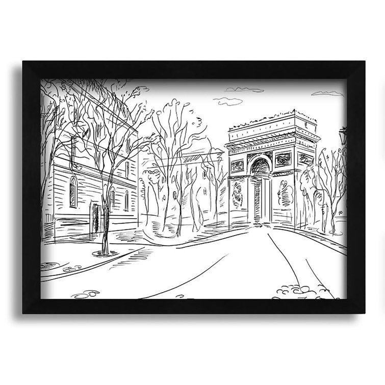 Ophelia & Co. Arc De Triomphe 1 Single Picture Frame Painting on